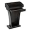 Adiroffice Wood Floor Stand-Up Podium Lectern with Storage Drawer in Black ADI661-012-BLK-MK - alternate 7